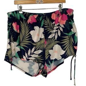 Lane Bryant Pink and Blue One Piece Swim bottom short size 18